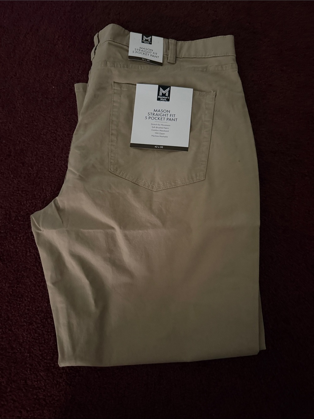 Mason Straight-Fit Men's Chino Pants in Tan